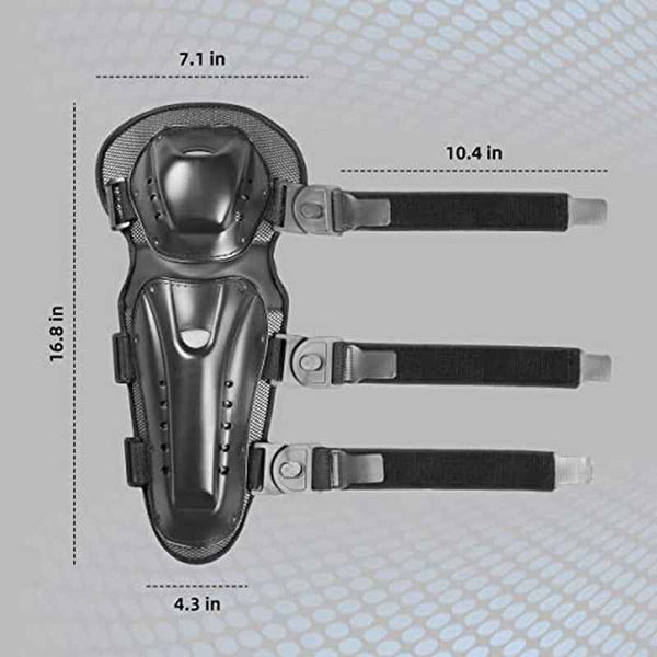 Motorcycle Knee Elbow Pads for Adults( 4pcs) Adjustable for Cycling, Skating, Skateboarding( Upgraded Ver 2pcs), Skating Gear, Lightweight Design, Highquality Material, Breathable Fabric, Cyclists