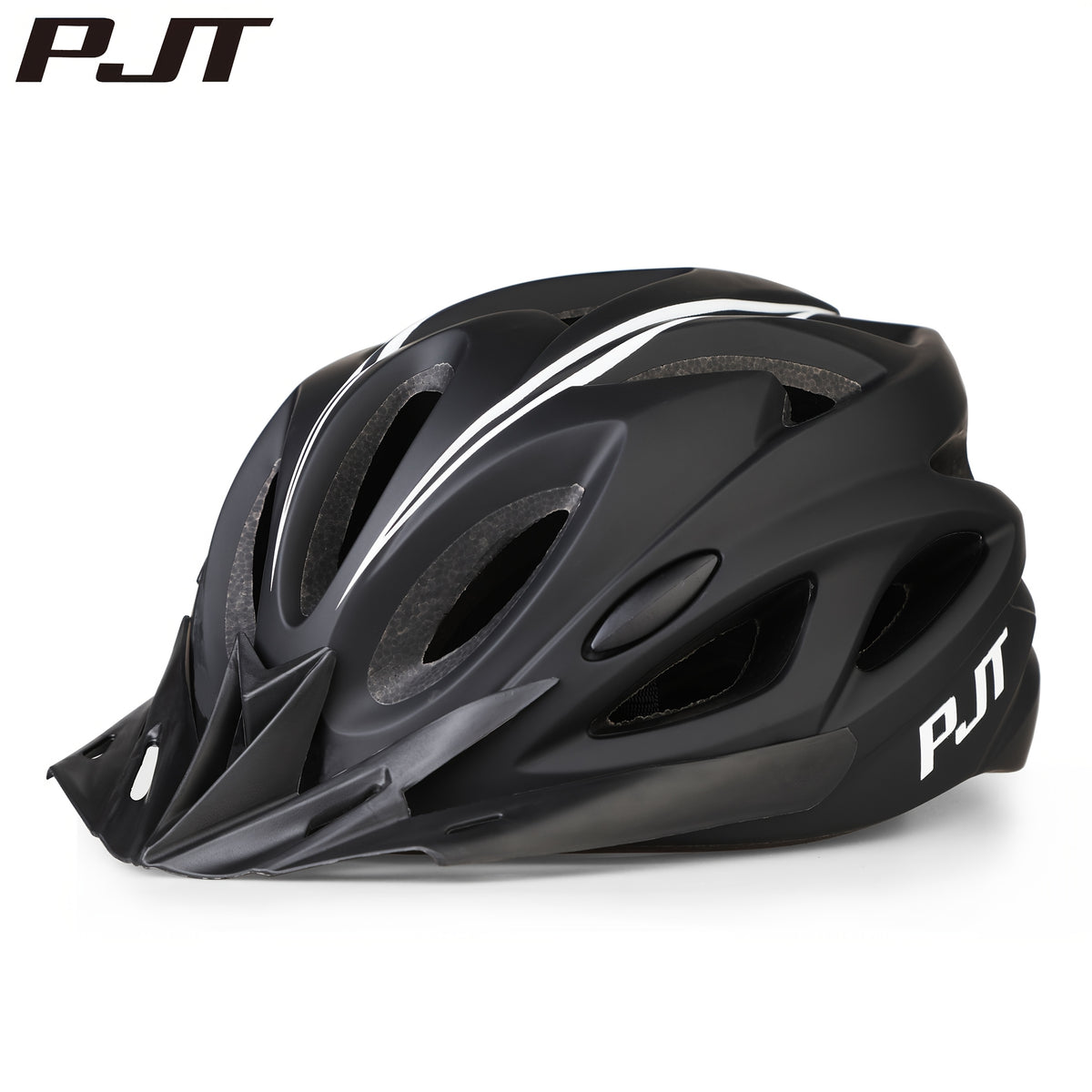 The PJT Bike Helmet Features a Detachable Visor And Meets CPSC\u002FCE Standards, Offering High-Quality Protection with a 0.7Mm Thick PC And a 501 Density EPS Surface Treated with a Matte Finish. It Includes Tested Safety Straps, an Adjustment System