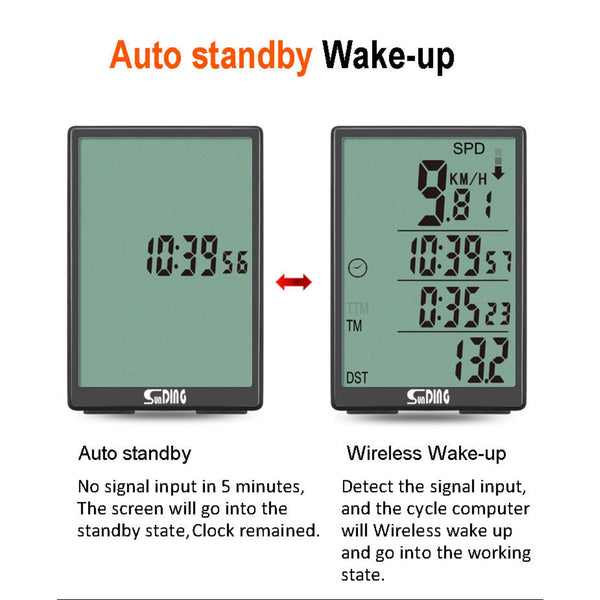 Bicycle Speedometer 31 functions Odometer Wireless Cycle Bike Computer Bicycle Handlebar Stopwatch Round with LCD Display & Multi-Functions for Most Bikes, Bike Speedometer, Bicycle Accessories, Bike Tracker, Cycling Computer, Bike Odometer