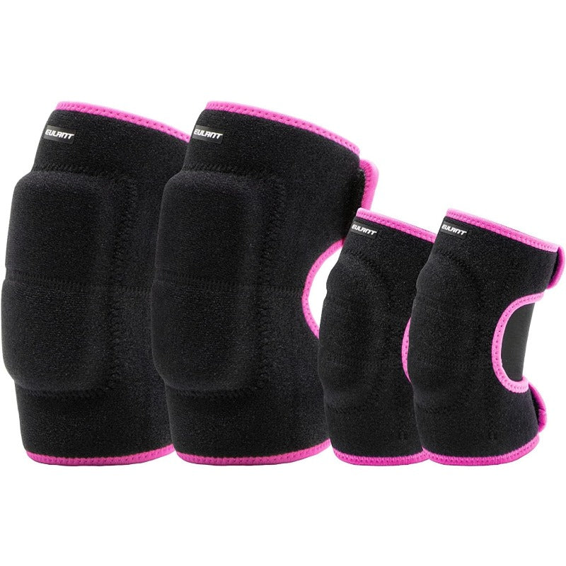 Eulant - Adjustable Soft Elbows And Knee Pads for Protective Pads Games for for Bicycle Skating on Wheels Basketball Football Volleyball Dancing Knees, Knee Pads for , Skateboarding Gear, Sports Safety Equipment, Comfortable Padding