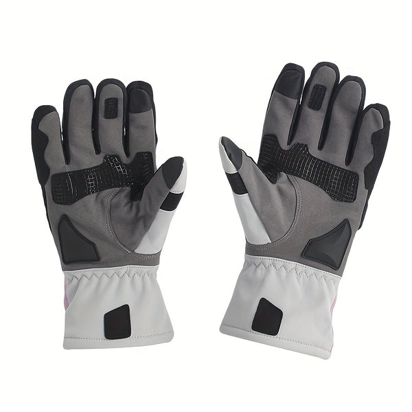 Winter Windproof Cycling Gloves: Detachable Warm Lining + Windproof Shell, Carbon Fiber Protective Gear, Sensitive Touchscreen, Enabling Flexible Operation Even In Sub-Zero Temperatures