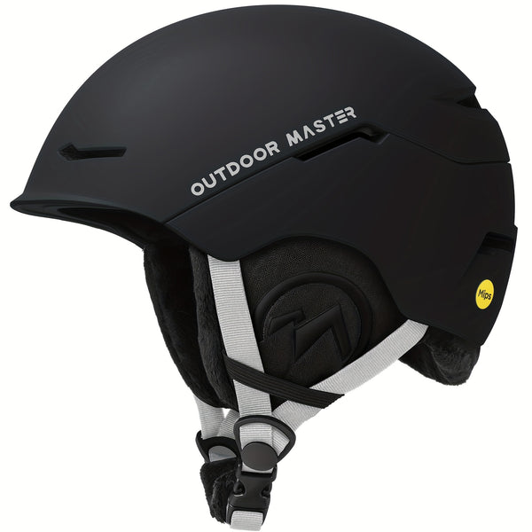 OutdoorMaster ELK MIPS Ski Helmet - Ski Sports Helmet Ski Helmet For Men And Women, Youth, Suitable For Skiing, Skiing, Shockproof\u002F Windproof Protective Equipment, Lightweight, Comfortable, Breathable, Adjustable Size