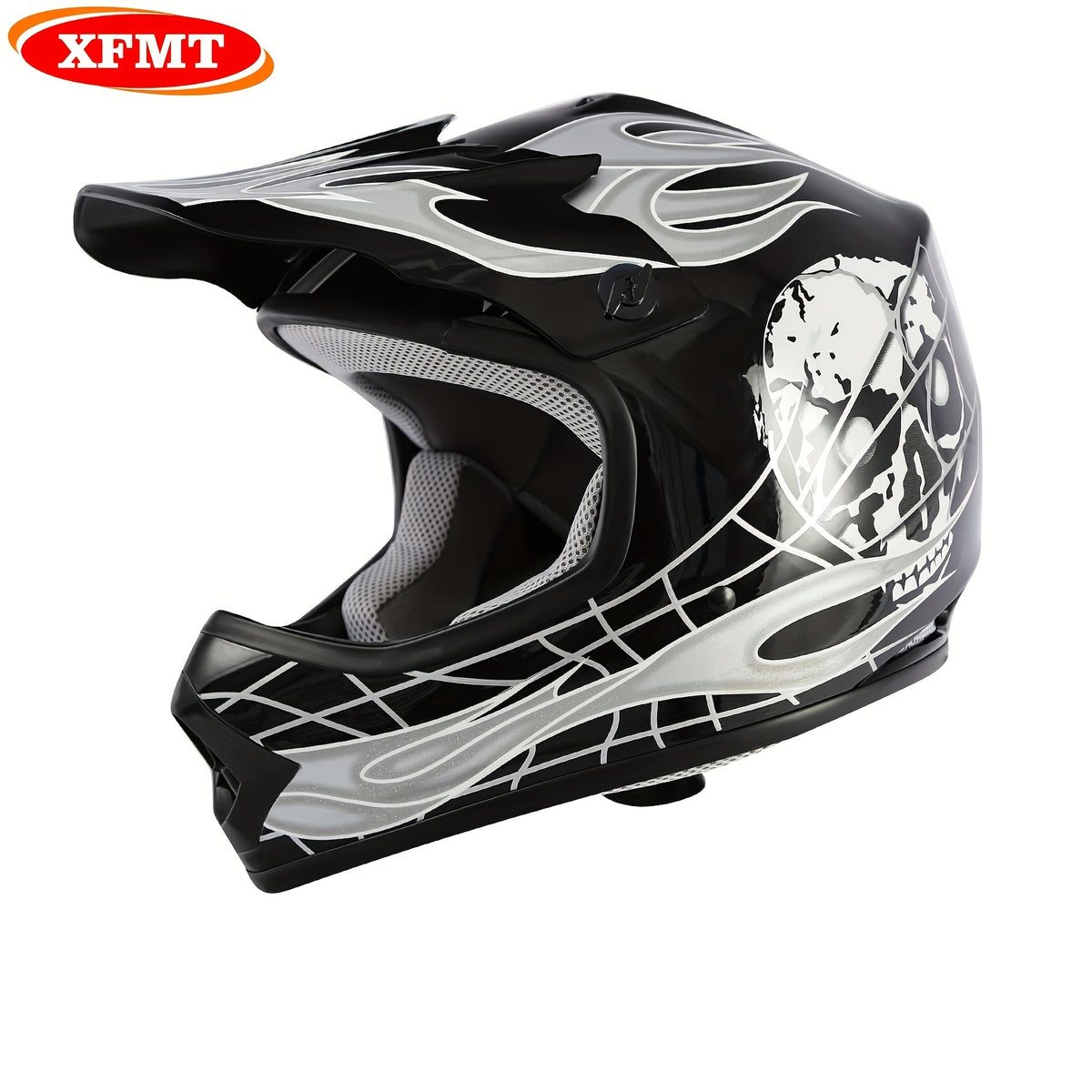 XFMT DOT Youth Teen Black\u002FBlue Skull for Dirt Bike ATV Motorcycle S\u002FM\u002FL\u002FXL