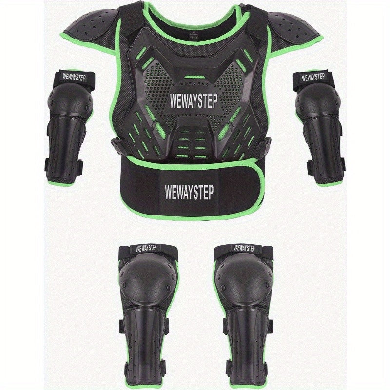 ' Dirt Bike Armor Motocross Protective Gear with Chest Protector Knee and Elbow Pads for Cycling and OffRoad Riding