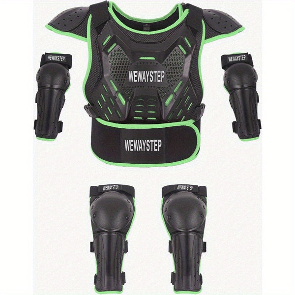 ' Dirt Bike Armor Motocross Protective Gear with Chest Protector Knee and Elbow Pads for Cycling and OffRoad Riding