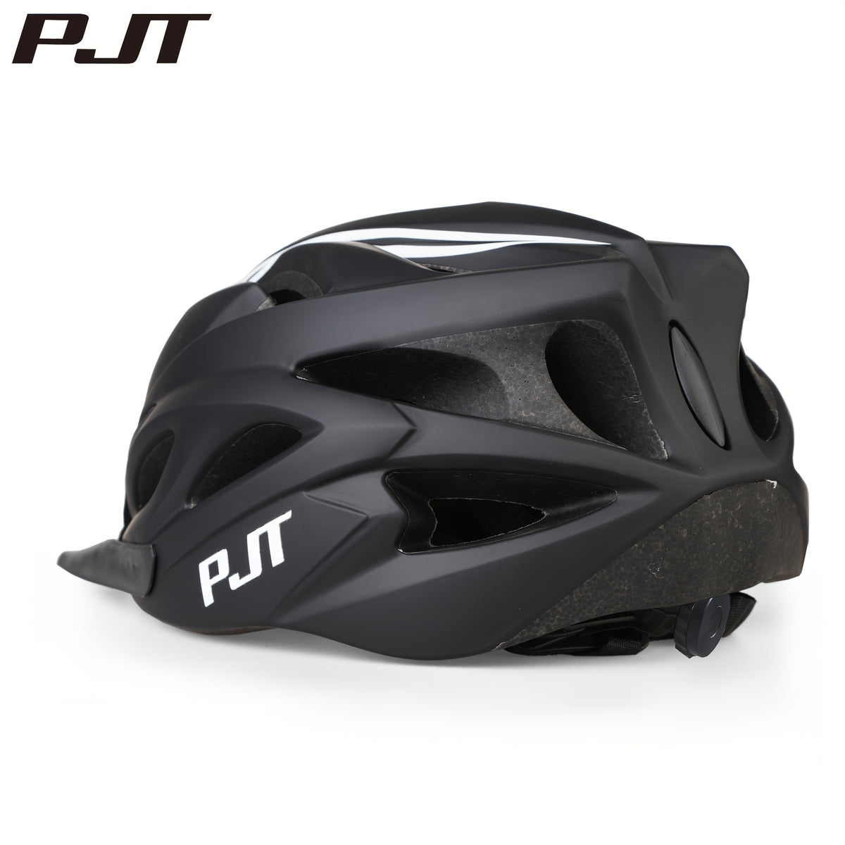 The PJT Bike Helmet Features a Detachable Visor And Meets CPSC\u002FCE Standards, Offering High-Quality Protection with a 0.7Mm Thick PC And a 501 Density EPS Surface Treated with a Matte Finish. It Includes Tested Safety Straps, an Adjustment System