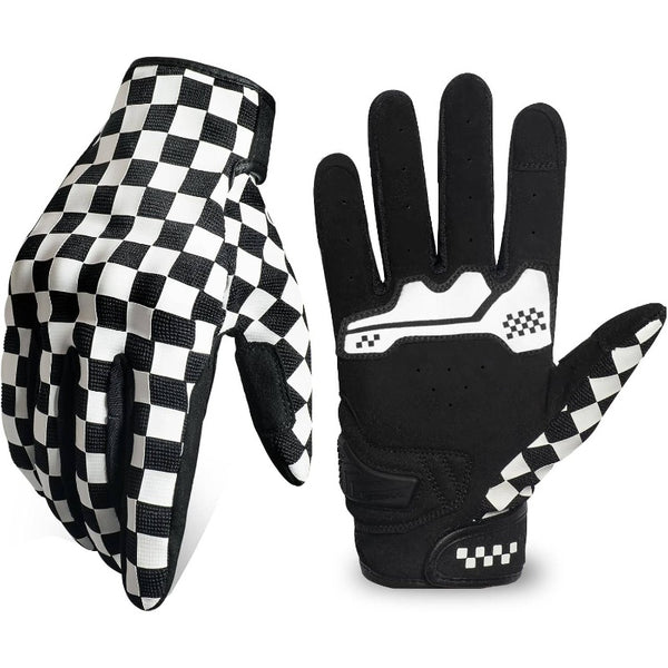 Touchscreen Motorcycle Gloves, Non - Slip Bike Gloves Men Women, Breathable Motocross Glove Riding ATV MTB,  Sporty Design, Durable Material, Reinforced Stitching, Outdoor Enthusiasts