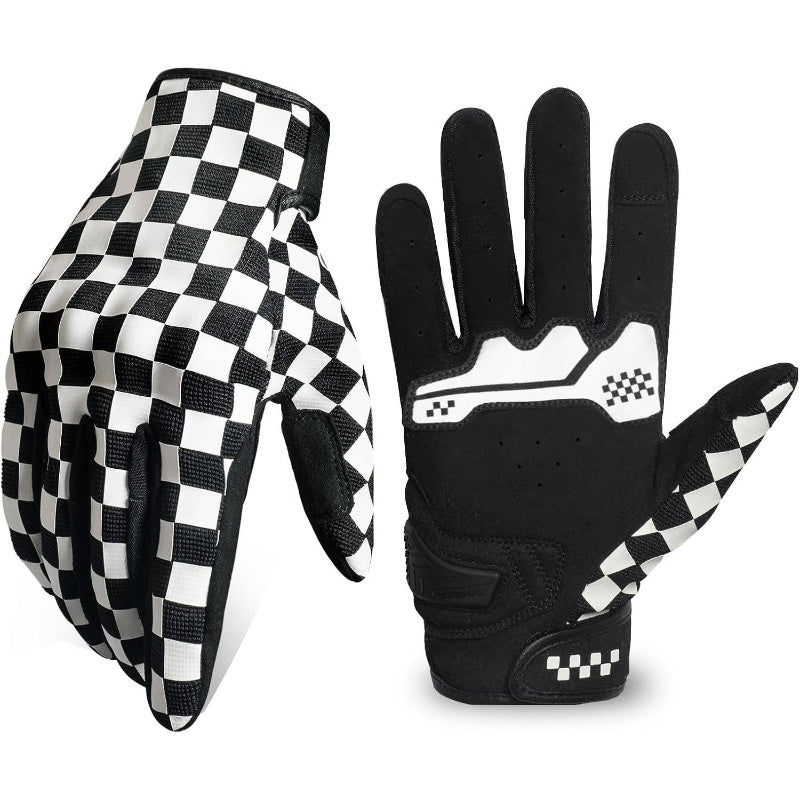 Touchscreen Motorcycle Gloves, Non - Slip Bike Gloves Men Women, Breathable Motocross Glove Riding ATV MTB,  Sporty Design, Durable Material, Reinforced Stitching, Outdoor Enthusiasts
