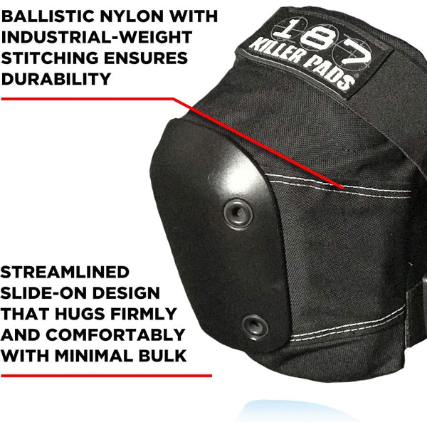 187 Killer Pads Slim Knee Pad for Skate and Skateboarding