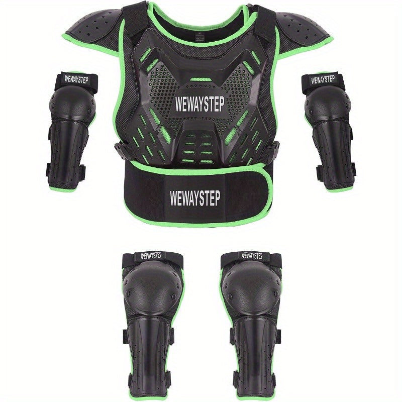 ' Dirt Bike Armor Motocross Protective Gear with Chest Protector Knee and Elbow Pads for Cycling and OffRoad Riding