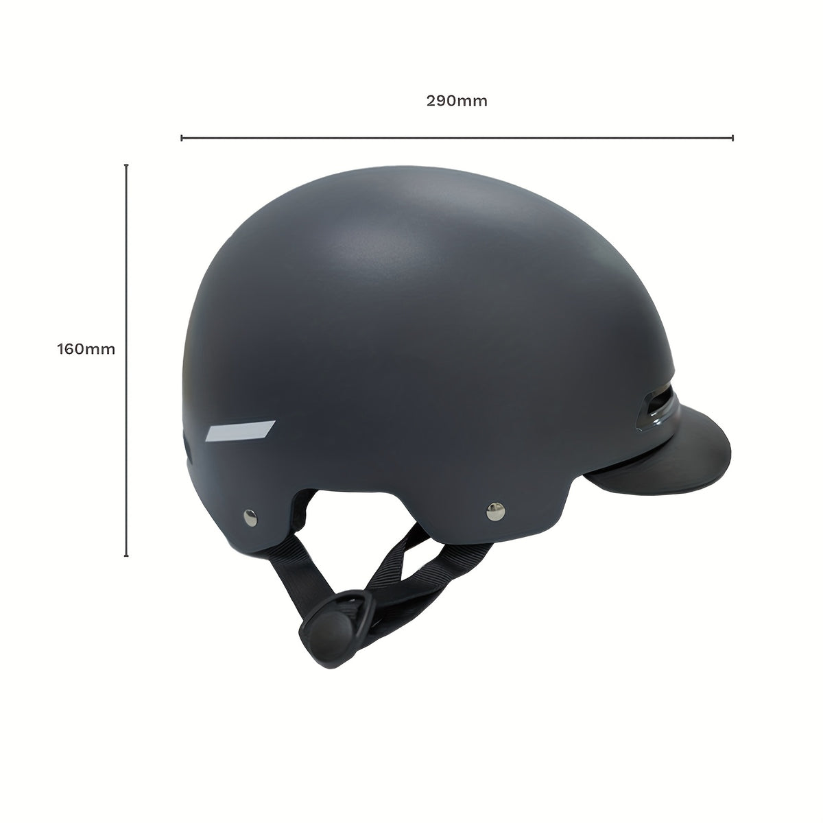 Daxys Lightweight Adjustable Bike & Skateboard Helmet - Unisex White\u002FBlack with Blue Accent, Breathable Ventilation System, Durable ABS+EPS Material for Adults, Teens, Men & Women, Bike Helmet, Outdoor Sports Gear, Sleek Design, Secure Fit Strap