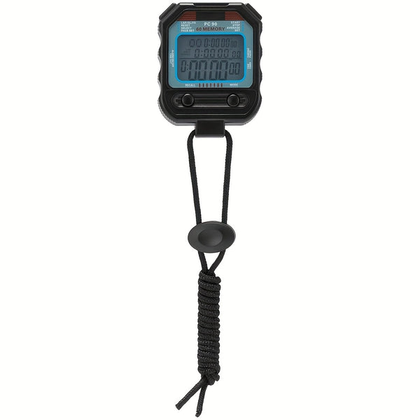 Digital Sports Stopwatch Timer Running, Fitness, Stopwatch, Timer With 1\u002F100 Second Precision, For Sports, Referees, Coaches' Stopwatch, Calendar, Day Of The Week, Alarm Clock, Countdown, 3 - Row Extra - Large Screen, 60 - Group Memory Stopwatch