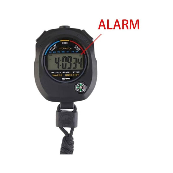 10-Pack Multi-Function Electronic Digital Sport Stopwatch Timer with Large Display, Split\u002FS Lap\u002FTotal Time, Date\u002FAlarm, 1\u002F100th Second Split, Battery-Powered (Non-Rechargeable) - for Gym, Track, Coaching, Refereeing, Swimming, Cycling