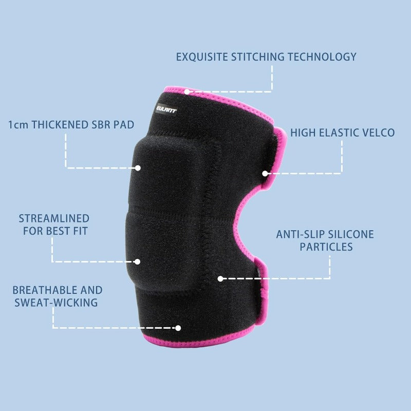 Eulant - Adjustable Soft Elbows And Knee Pads for Protective Pads Games for for Bicycle Skating on Wheels Basketball Football Volleyball Dancing Knees, Knee Pads for , Skateboarding Gear, Sports Safety Equipment, Comfortable Padding