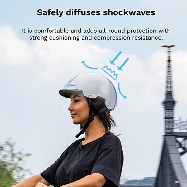 Daxys Lightweight Adjustable Bike & Skateboard Helmet - Unisex White\u002FBlack with Blue Accent, Breathable Ventilation System, Durable ABS+EPS Material for Adults, Teens, Men & Women, Bike Helmet, Outdoor Sports Gear, Sleek Design, Secure Fit Strap