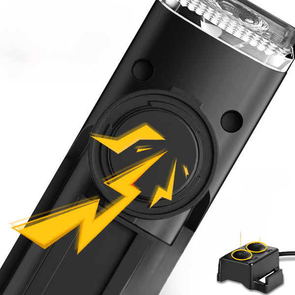 Three in One Bicycle Computer, Horn, Light, Typec Charging Road Bike Mountain Bike Light, Multi-Functional, Suitable for Outdoor Cycling, Bicycle Accessories