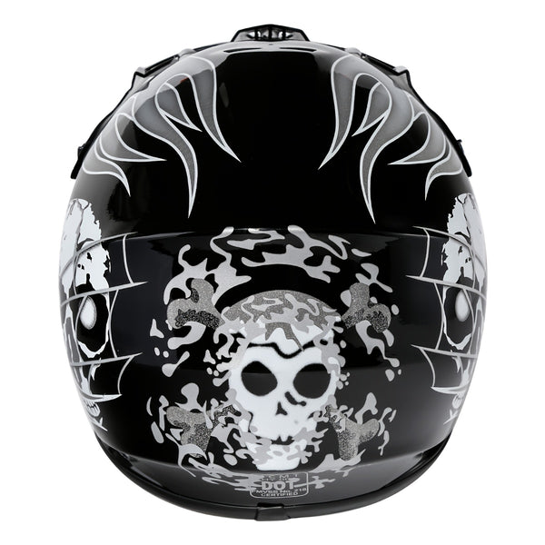 XFMT DOT Youth Teen Black\u002FBlue Skull for Dirt Bike ATV Motorcycle S\u002FM\u002FL\u002FXL