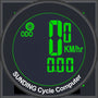 Bicycle Speedometer Odometer Wireless Cycle Bike Computer Bicycle Handlebar Stopwatch Round With LCD Display & Multi-Functions For Most Bikes, Without Battery