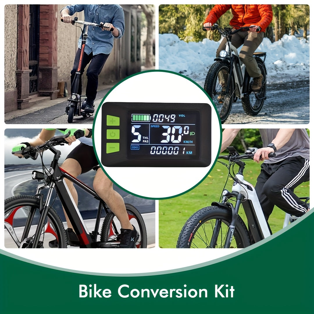P3C UART2 Wired Ebike Bicycle Computer Bicycle Speedometer Cycling Odometer Versatile Electric Bicycle Accessories, Ebike Computer, Cycling Performance Tracker, Modern Ebike Tech, Commuters