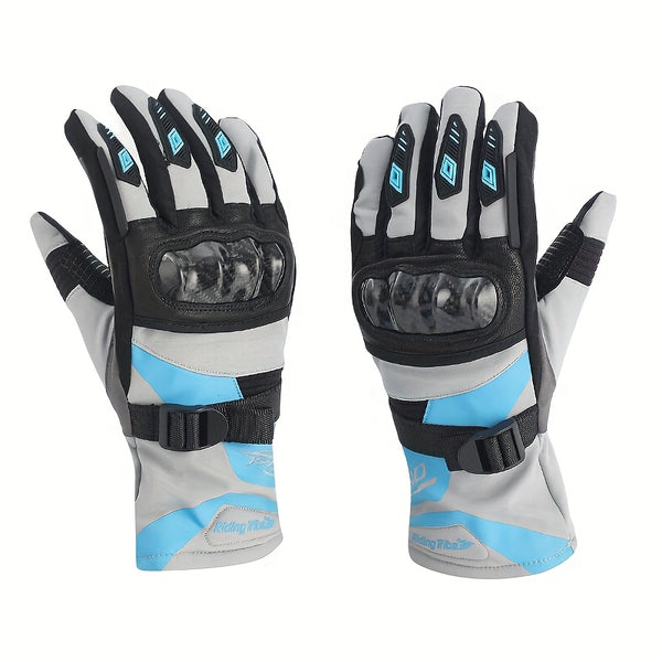 Winter Windproof Cycling Gloves: Detachable Warm Lining + Windproof Shell, Carbon Fiber Protective Gear, Sensitive Touchscreen, Enabling Flexible Operation Even In Sub-Zero Temperatures