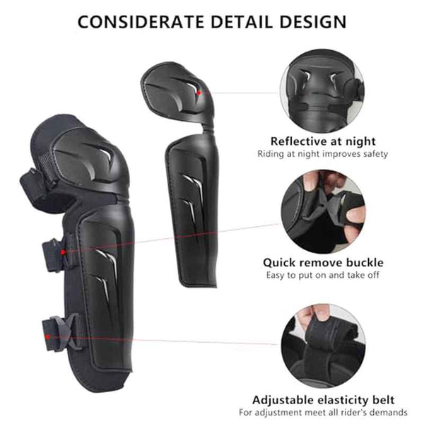 Motocross Knee Pads Elbow Pads, Adjustable Leg Armor, Crashproof for Mens Dirt Bike Racing, Motocross Gear, Knee Pads for Motorcycle, Motorcycle Protective Gear, Motorbike Accessories, Motorcycle Knee Pads, Motorcycle Safety, Offroad Biking