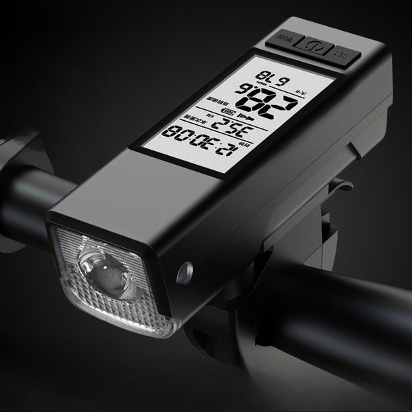 Three in One Bicycle Computer, Horn, Light, Typec Charging Road Bike Mountain Bike Light, Multi-Functional, Suitable for Outdoor Cycling, Bicycle Accessories