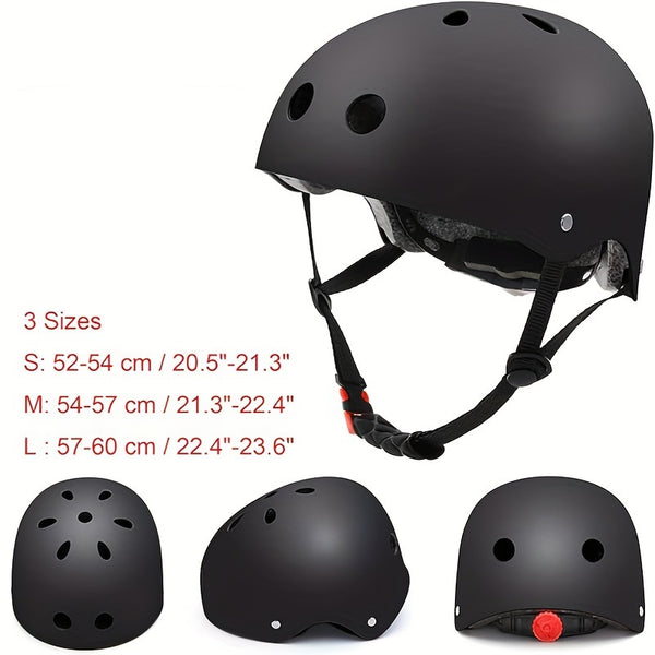 Stylish and Cool Helmet Adjustable Stylish and Cool Helmet, Paintable for Halloween, Christmas, Birthday Gift, Suitable for a Variety of Sports (Black, White)