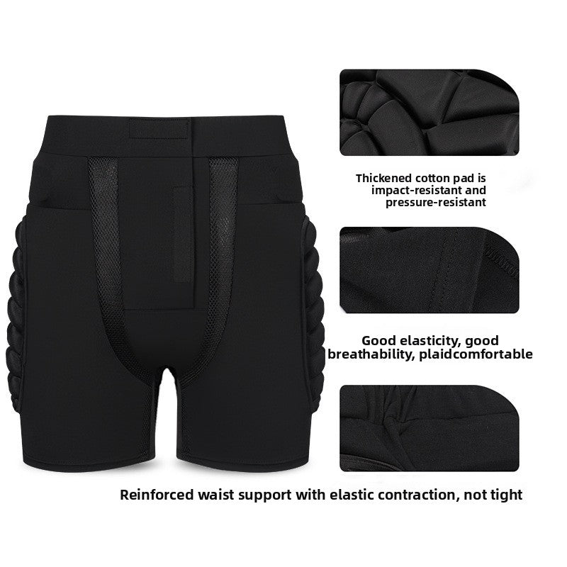 1pc Men's Tight Protective Leggings Thickened Ice Skating Padded Pants for Outdoor Cycling Roller Skating Skiing Fall Protection