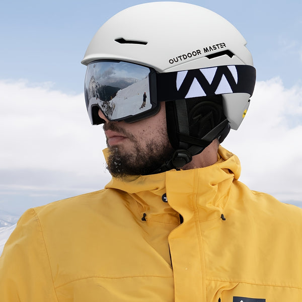OutdoorMaster ELK MIPS Ski Helmet - Ski Sports Helmet Ski Helmet For Men And Women, Youth, Suitable For Skiing, Skiing, Shockproof\u002F Windproof Protective Equipment, Lightweight, Comfortable, Breathable, Adjustable Size