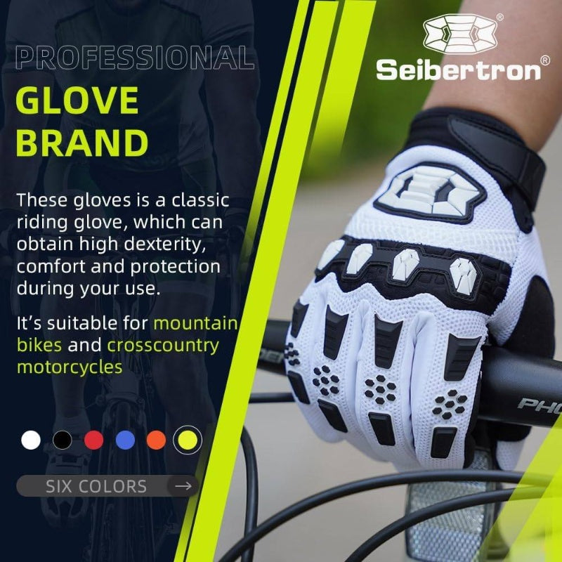 Unisex BMX MX ATV MTB Racing Mountain Bike Cycling Off - Road Bike Gloves Road Racing Motorcycle Motocross Sports Gloves Recognition Full Finger Glove, Bike Accessories, Bike Gloves, Biking Accessories, Atv Riding