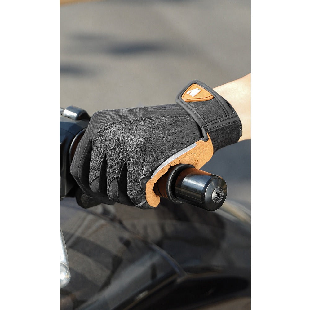 Cycling Gloves with Shock Absorption & Non-Slip Grip - Full Finger Motorcycle Bicycle Gloves, Long Finger Design, Touchscreen Compatible, Winter Warmth, Spring & Autumn, Sleek Glove Design, Durable Glove Material