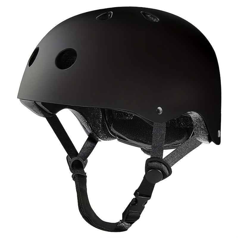 Stylish and Cool Helmet Adjustable Stylish and Cool Helmet, Paintable for Halloween, Christmas, Birthday Gift, Suitable for a Variety of Sports (Black, White)