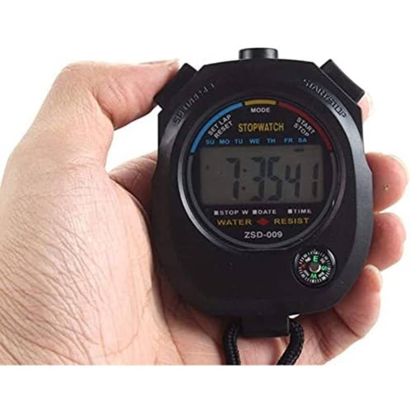 10-Pack Multi-Function Electronic Digital Sport Stopwatch Timer with Large Display, Split\u002FS Lap\u002FTotal Time, Date\u002FAlarm, 1\u002F100th Second Split, Battery-Powered (Non-Rechargeable) - for Gym, Track, Coaching, Refereeing, Swimming, Cycling