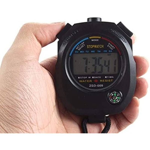 10-Pack Multi-Function Electronic Digital Sport Stopwatch Timer with Large Display, Split\u002FS Lap\u002FTotal Time, Date\u002FAlarm, 1\u002F100th Second Split, Battery-Powered (Non-Rechargeable) - for Gym, Track, Coaching, Refereeing, Swimming, Cycling
