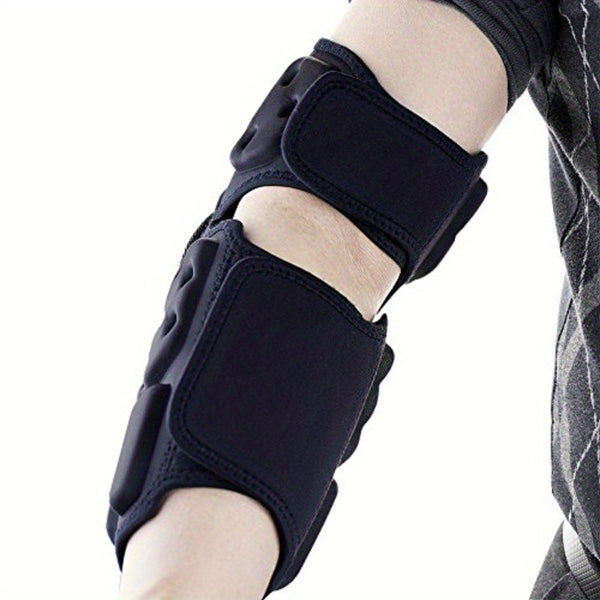 Motorcycle Elbow Guards - Motocross Pads, Dirt Bike Protective Gear for Adults, Adjustable, Black