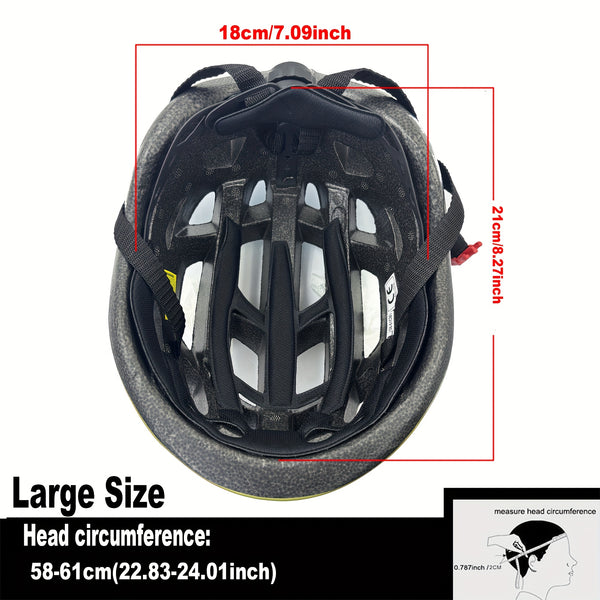 1pc ARTOROO Adult Bike Helmet - Lightweight & Durable, Adjustable Strap System, Multi-Color Options (White\u002FOrange\u002FRed\u002FBlue\u002FGreen\u002FPurple\u002FBlack) - Road & Mountain Cycling Helmet for Men & Women, 22.83-24.02inch Head Size, Impac