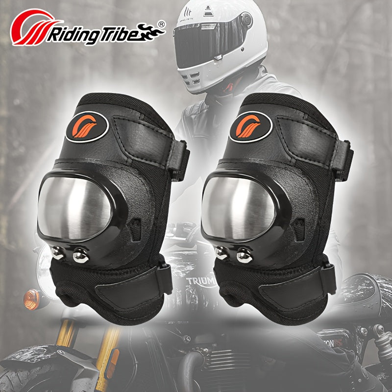 Lightweight Motorcycle & Cycling Protective Gear - Ultra-Light Breathable Mesh Elbow & Knee Pads with Adjustable Hook-and-Loop Closure, Foldable Design for Space-Saving Storage, Impact-Resistant Padding - Ideal for Urban Commuting